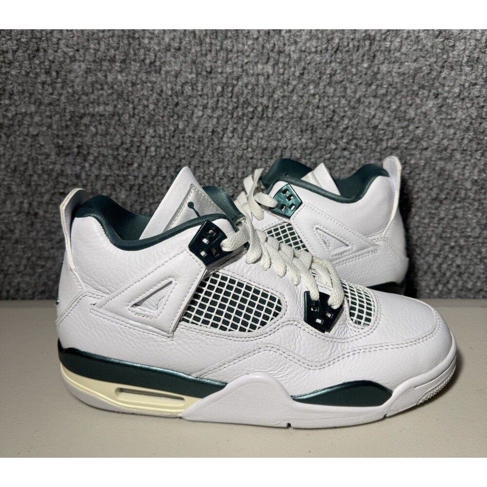 Nike Air Jordan 4 Retro White Oxidized Green Size 6.5Y FQ8213-103 B Grade New